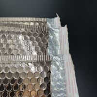 Vente chaude enveloppe expédition emballage sac adhésif fort poly sacs personnalisé or clair aluminisé film bulle sac d'expédition avec logo