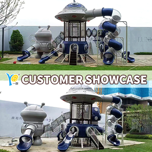 Équipements de jeux d'extérieur pour enfants |   Glissade sécurisée Alpha Planet Series |   Utilisation commerciale en extérieur, certifié CE, conception personnalisée - Product Image 5