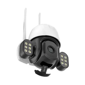 2022 Nieuwe 8mp Icsee Outdoor Surveillance Draadloze IP66 Ptz Ip Wifi Netwerk Camera 4K Beveiligingssysteem Cctv Schijnwerper Camera