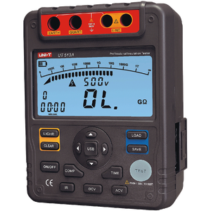 UNI-T UT513A เครื่องทดสอบความต้านทานฉนวน โอนถ่ายข้อมูลผ่าน USB จอ LCD มีไฟแบ็คไลท์ ระบบเก็บข้อมูลอัตโนมัติ - Product Image 2
