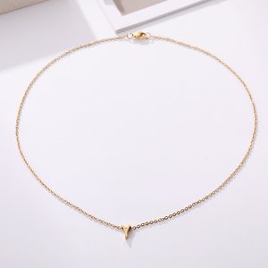 Collier ras du cou tendance de luxe personnalisé de JewelryFactory, plaqué or, cadeau de fête pour femmes - Product Image 3