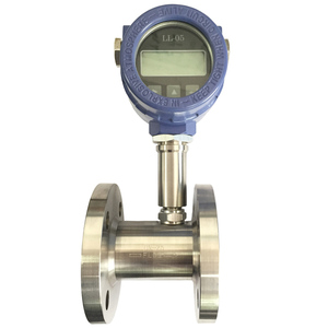 Pemancar aliran turbin Digital saniter tinggi, Input 4-20ma Meter baja tahan karat pengukuran elektronik pengukur air minyak OEM - Product Image 3