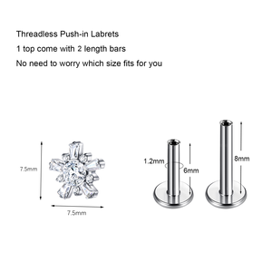 Labret <span class=keywords><strong>Espiral</strong></span> <span class=keywords><strong>de</strong></span> Titanio G23 <span class=keywords><strong>para</strong></span> <span class=keywords><strong>Piercing</strong></span> <span class=keywords><strong>de</strong></span> <span class=keywords><strong>Labio</strong></span>, Sin Rosca, Joyería Hipoalergénica <span class=keywords><strong>para</strong></span> <span class=keywords><strong>Piercing</strong></span> Corporal <span class=keywords><strong>para</strong></span> Hombres y Mujeres - Product Image 4