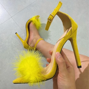 Ladies Large Size 35-42 Super High Heel Open <b>Toe</b> Sandals with Fashion Trend for Slippers for & Wedding Parties - Product Image 6