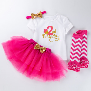Ensemble 3 pièces pour nouveau-né fille, tenue décontractée d'été en coton, idéal pour la 1ère Pâques, fête d'anniversaire, collection boutique - Product Image 6