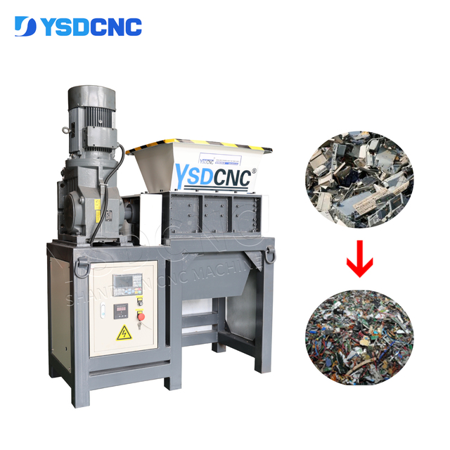 E-Waste Shredding Hard Drive Crusher Fax Tablets Computers Mobile Phones Shredder