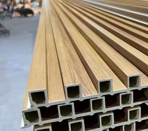 Revêtement <span class=keywords><strong>mural</strong></span> extérieur en bois écologique de luxe, panneau décoratif résistant aux UV, revêtement <span class=keywords><strong>mural</strong></span> en WPC - Product Image 2
