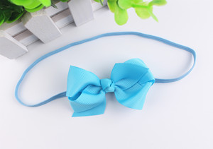 12 colori per bambine accessori per fascia elastica per <span class=keywords><strong>capelli</strong></span> con nastro in gros-grain e fasce per <span class=keywords><strong>capelli</strong></span> per neonati - Product Image 6