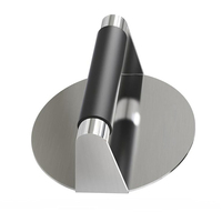 Presse à jambon en acier inoxydable Offre Spéciale avec poignée anti-brûlure Hamburger Smasher Outil pour plaque chauffante Smasher Burger Press