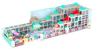 Équipement de parc de trampoline en plastique coloré de 800 mètres carrés, murs <span class=keywords><strong>d</strong></span>'<span class=keywords><strong>escalade</strong></span>, blocs de construction, usage intérieur, garantie de 3 ans, vente en gros - Product Image 3