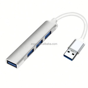 USB Hub 3.0 USB 3.0 HubB 4 Ports Multi-USB Splitter Adapter Aluminum Alloy Suitable Macbook for PC <b>Computer</b> <b>Accessories</b> - Product Image 1