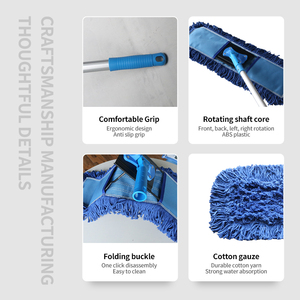 Fibre ultra-fine de vadrouille plate de haute qualité avec une forte absorption d'eau <span class=keywords><strong>balai</strong></span> plat <span class=keywords><strong>pliable</strong></span> vadrouille tige de vadrouille détachable - Product Image 3