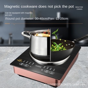 In-<b>Smart</b> Best Selling Concave Induction <b>Cooker</b> Touch Screen Control Slim Electric Ceramic Table Top Energy Kitchen Battery - Product Image 2