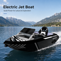 Jet-boat électrique 15 kW, scooter aquatique haute vitesse 2 places, propulsion par batterie lithium, embarcation personnelle pour sports nautiques