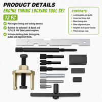 Kit d'outils de calage moteur 16 pièces pour Ford Mazda 1.25 1.4 1.6 1.8 2.0, outils de réparation de moteur, arbre à cames, volant moteur