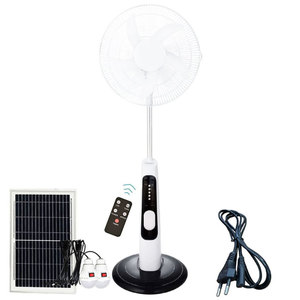 พัดลมพลังงานแสงอาทิตย์ขนาดใหญ่16นิ้ว12v พัดลมตั้งพื้นแบบชาร์จไฟได้ - Product Image 4