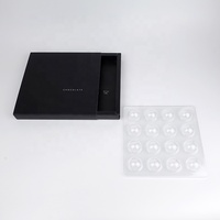 Emballage de papier pour chocolat, 25 pièces, design personnalisé, boîte-cadeau avec inserts en plastique, 16 sachets