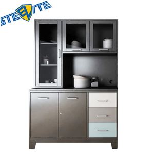 Armario aparador de cocina de Metal, modelo de <span class=keywords><strong>vajilla</strong></span>, estante, diseños de armarios - Product Image 3