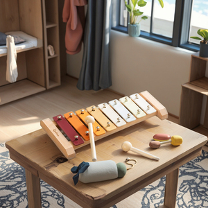 EDULAND Giocattoli Educativi Multifunzionali in Legno per Bambini, Percussioni per l'<span class=keywords><strong>Infanzia</strong></span> Illimitata - Product Image 2