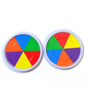 <span class=keywords><strong>Tampon</strong></span> <span class=keywords><strong>encreur</strong></span> coloré de peinture de paume de doigt en gros pour l'éducation d'enfants dessinant des jouets - Product Image 3