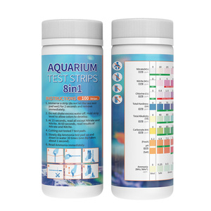 Bandelettes de test d'ammoniac pour <span class=keywords><strong>aquarium</strong></span> 8-en-1 Test d'eau rapide et précis pour réservoirs d'eau douce et d'eau salée pH, carbonate, alcalinité - Product Image 2