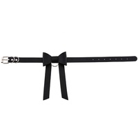 Collier en cuir avec nœud papillon, accessoire de mode Punk et gothique