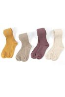 Designer Coton Au-dessus Du Genou Logo Personnalisé Brodé Jacquard Cuisse Haute Chaussettes Femmes
