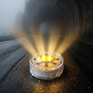 Marcador Reflectante LED Solar Subterráneo IP68 para Carreteras, Tipo Ojo de Gato, para Uso en Túneles y Carreteras de Montaña, para Mayor Seguridad Vial - Product Image 1