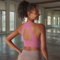 Nouveau soutien-gorge de sport pour femme, idéal pour l'entraînement, le fitness, le yoga et la course, avec design ajouré et maintien intégré, style débardeur.
