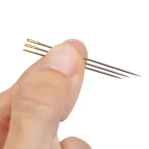 Agujas de coser a mano de ojo grande con apertura lateral, agujas ciegas <span class=keywords><strong>para</strong></span> bordado de cinta DIY en el hogar, agujas de punta afilada - Product Image 5