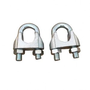 Precio de Fábrica: Abrazaderas de Acero Maleable Galvanizado DIN741 de 6mm para Cables de Elevación - Product Image 1