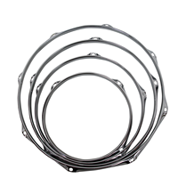 Cerceau de batterie argenté de 1,2 mm d'épaisseur, accessoires pour instruments de musique, pour grosse caisse et batterie jazz