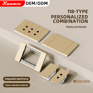 Enchufes de Pared Estándar Estadounidenses OEM Tipo 118 de 2/4/6 Pines de China, Interruptores de Pared para el Mercado de América/Canadá/Perú - Product Image 1