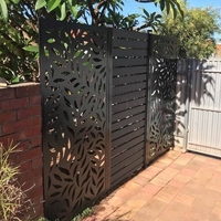 Clôture de jardin en métal, écrans décoratifs en aluminium découpés au laser, personnalisables, pour l'intimité, installation facile, sécurité extérieure