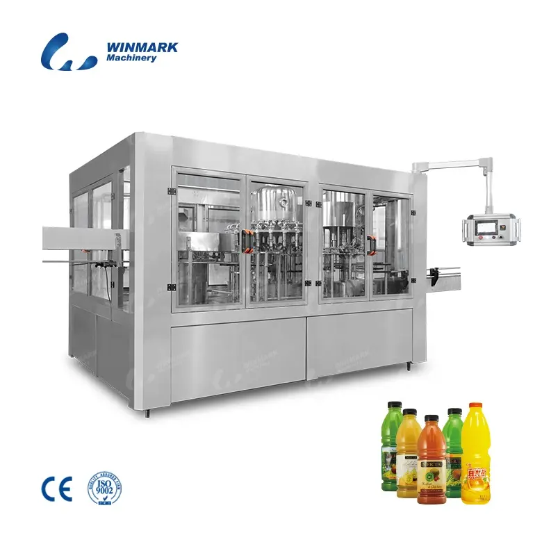 Automatic Fruit Pulp orange juice 0.5l plastic bottle filling machine bottling plant
