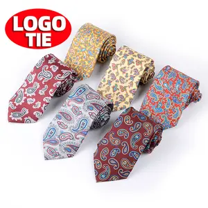 Chinese Supplier New Low Price Custom Logo Men's Printed Silk Neck Tie Silk Neckties for men