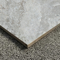 Carreaux de sol en marbre gris rustique émaillé antidérapant de qualité supérieure pour salon et salle de bain, best-seller de Foshan, 60x60 600x600