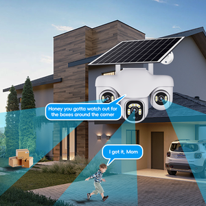 All'ingrosso 2025 più recente Real 3 Lenese Smart AI Motion Track 12MP 8K 4G PTZ IP pacchetti WIFI telecamera di sicurezza solare esterna - Product Image 6