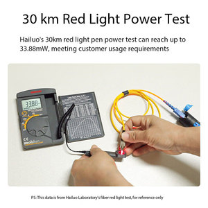 Stylo de test à <span class=keywords><strong>fibre</strong></span> optique à lumière rouge 30mW / Stylo lumineux avec connecteurs universels SC/FC/ST (portée de 30 km), 1 pièce - Product Image 3