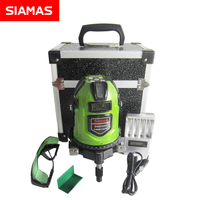 SIAMAS 4V4H niveau laser électronique outil de marquage laser à nivellement automatique multi-lignes laser vert rotatif 8 lignes pour une utilisation en extérieur