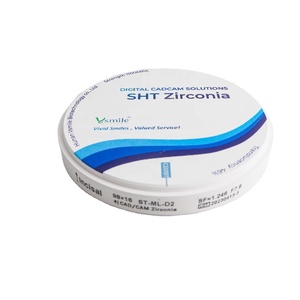 Vsmile HappyZir 98mm SHT Matériel dentaire en zircone multicouche avec garantie de 5 ans 46% de translucidité pour couronne et pont dentaire - Product Image 1