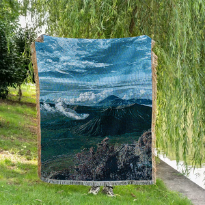 Service de personnalisation rapide – <span class=keywords><strong>Tapisserie</strong></span> tissée de style européen à motif animalier de dessin animé pour cour, en mélange polyester-coton écologique et durable - Product Image 2