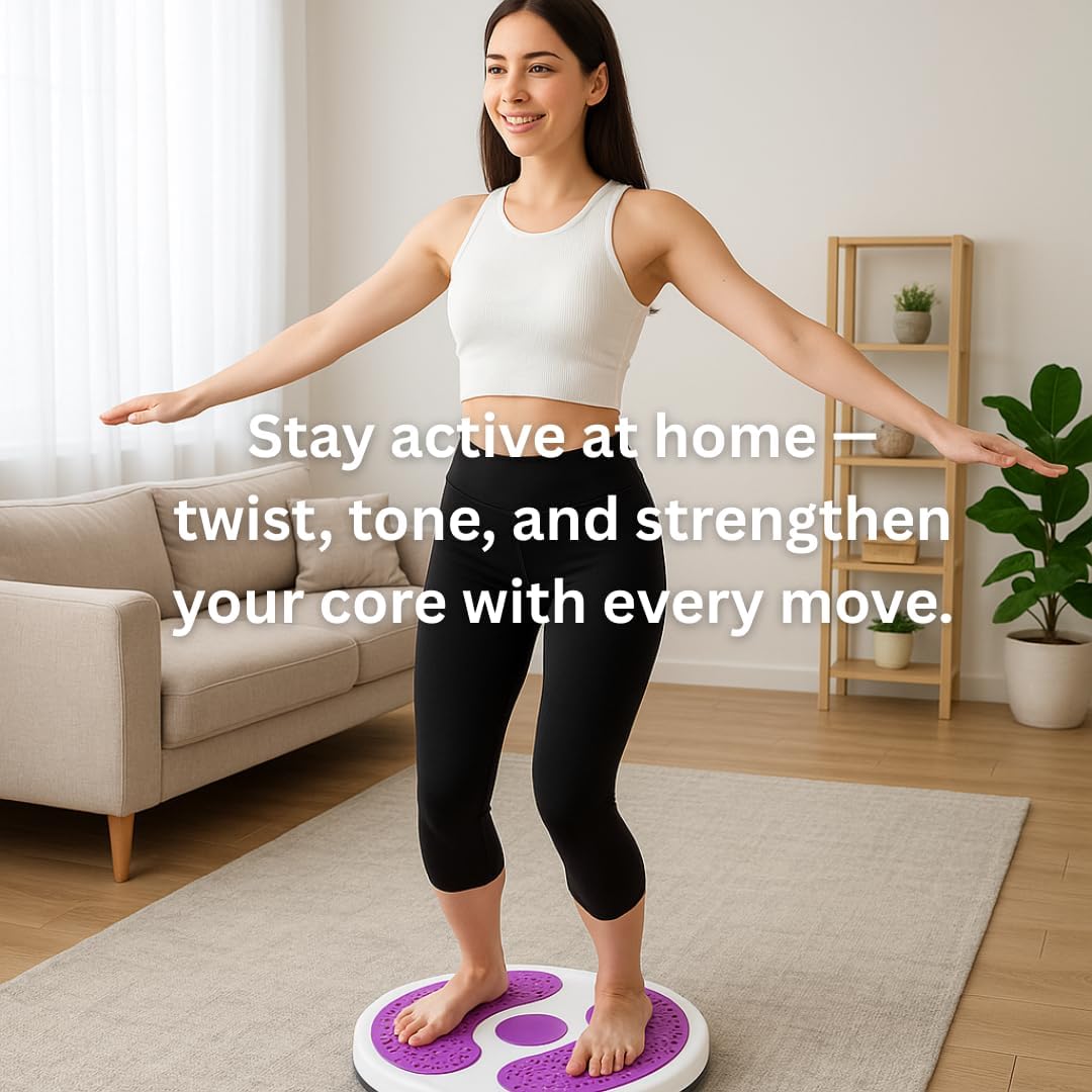 MD-R568 Twister Balance Pad - Modern Non-Slip Purple Massage Foot Pads Balance Twister Disc Exercise