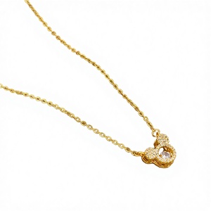 Lindo Collar de Acero Inoxidable Chapado en Oro con Colgante de <span class=keywords><strong>Mickey</strong></span> Mouse de Dibujos Animados para Mujer - Product Image 2