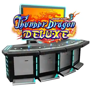 USA heißeste Arcade 55-Zoll-Bildschirm 4-Spieler-Fischspielmaschine Ocean King Thunder Dragon Deluxe