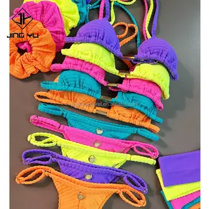 Diseñador 2024 metálico de lujo cadena brasileña traje de baño mujer crochet bikinis personalizados bikini conjunto para mujeres bikinis