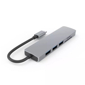 6 in 1 <strong>USB</strong> C Docking Station Adapter with <strong>Card</strong> <strong>Reader</strong> 4K HDMI Multiport USB3.0 TF PD SD <strong>Reader</strong> All in One <strong>USB</strong> Type C <strong>Hub</strong> - Product Image 4