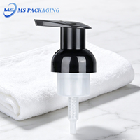 Échantillons gratuits 43mm pompe à mousse plastique couleur personnalisée avec clip 43-410 couvercles de pompe cosmétique bouchons et fermetures