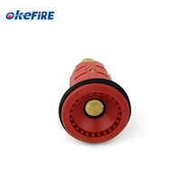 Tuyau d'incendie Okefire en nylon/laiton rouge avec lance à eau et pistolet de pulvérisation pour la protection incendie