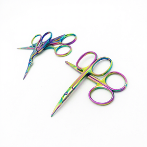 Best 4 Style Ceramic Handled Stainless Steel Multi-Plasma Color <b>Cuticle</b> <b>Scissor</b> for Beauty Work with Sharp Blade Tip - Product Image 6